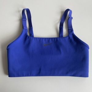 Nike bright blue sports bra, size M